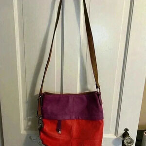 Tignanello hobo cross/body leather Poppy Iris handbag new with tags